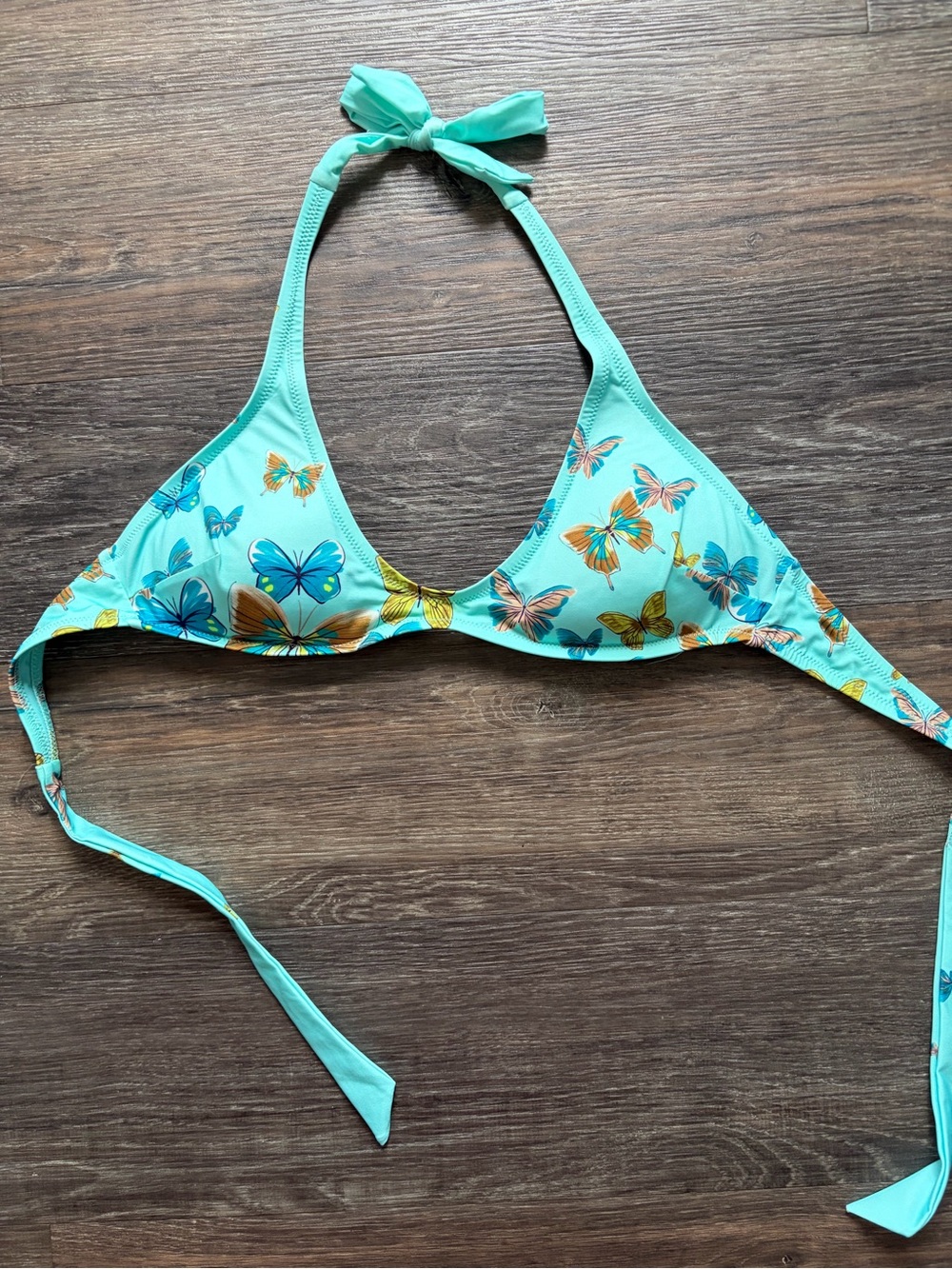 Vilebrequin Aqua Butterfly Halter Bikini Top